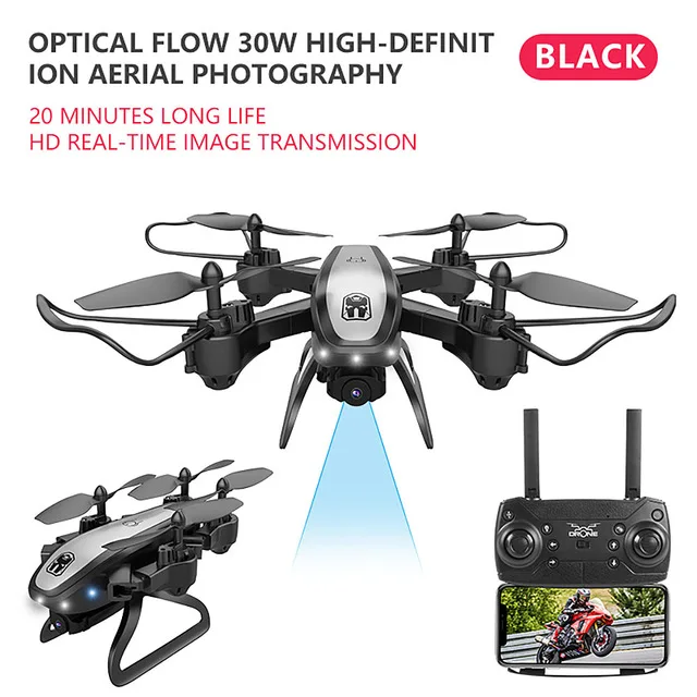 480p Дрон KY909 HD 4K WiFi видео live fpv Дрон светильник с потоком держать высоту четырехосный самолет одна кнопка взлет Дрон с камерой квадрокоптер с камерой квадракоптер квадрокоптер аккумулятор квадракоптер с камерой - Цвет: 480p