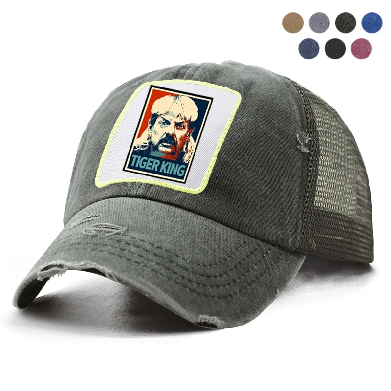 Бейсбольная кепка в стиле тигра короля Джо экзотика Америка снова Снэпбэк хлопок