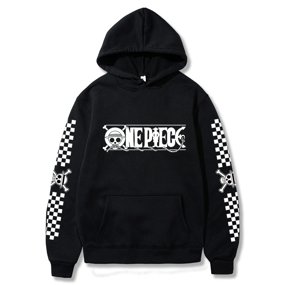 

ONE PIECE Men Hoodie Sweatshirts Long Sleeve Warm Oversized Pullover Male Manga Clothes