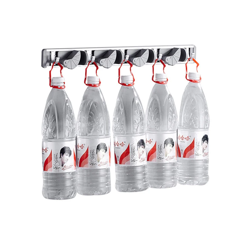 Самоклеящийся алюминиевый держатель для ключей DINIWELL многофункциональные крючки