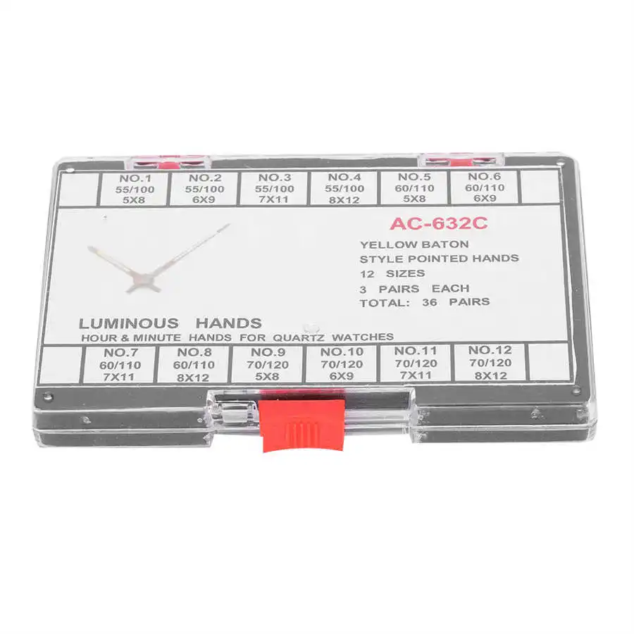 Коробка для часов часы минуты стрелки светящиеся часовой механизм аксессуар (AC‑