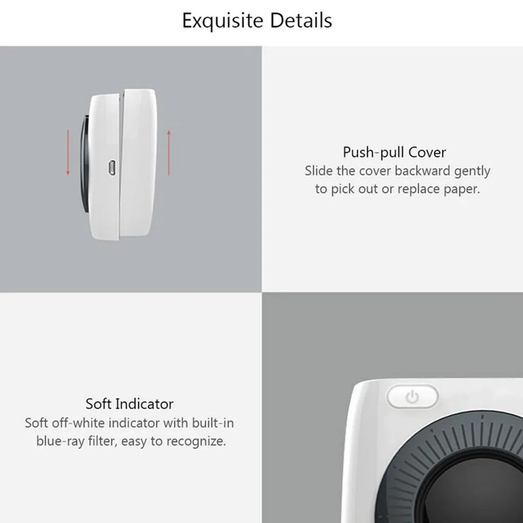 Портативный Карманный фотопринтер беспроводной термопринтер с этикетками Bluetooth