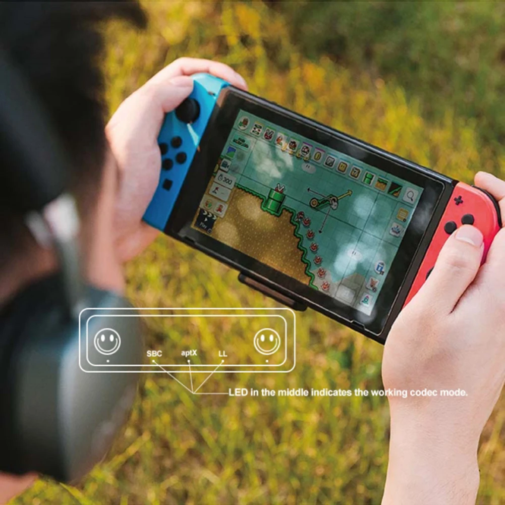 Беспроводной bluetooth адаптер для Nintendo Switch Lite PS4 PC USB Type C Dongle APTX LL SBC с поддержкой