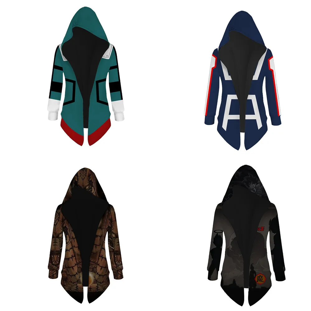 Куртка для косплея мужчин и женщин с капюшоном плащ-накидка из аниме Моя