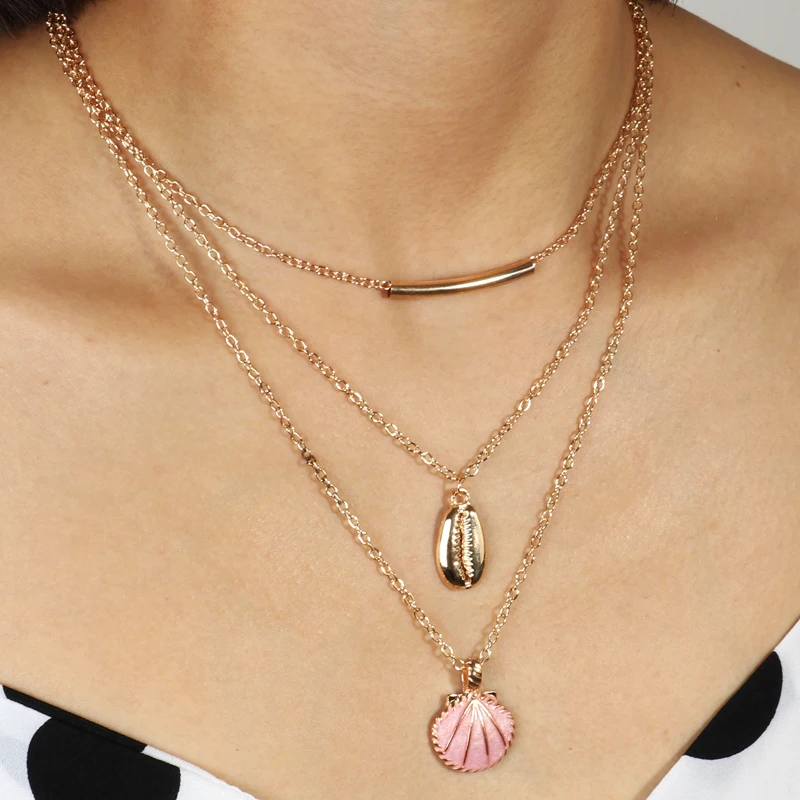 Летние DIY подарки золотой цвет многослойная эмалированная оболочка Женская