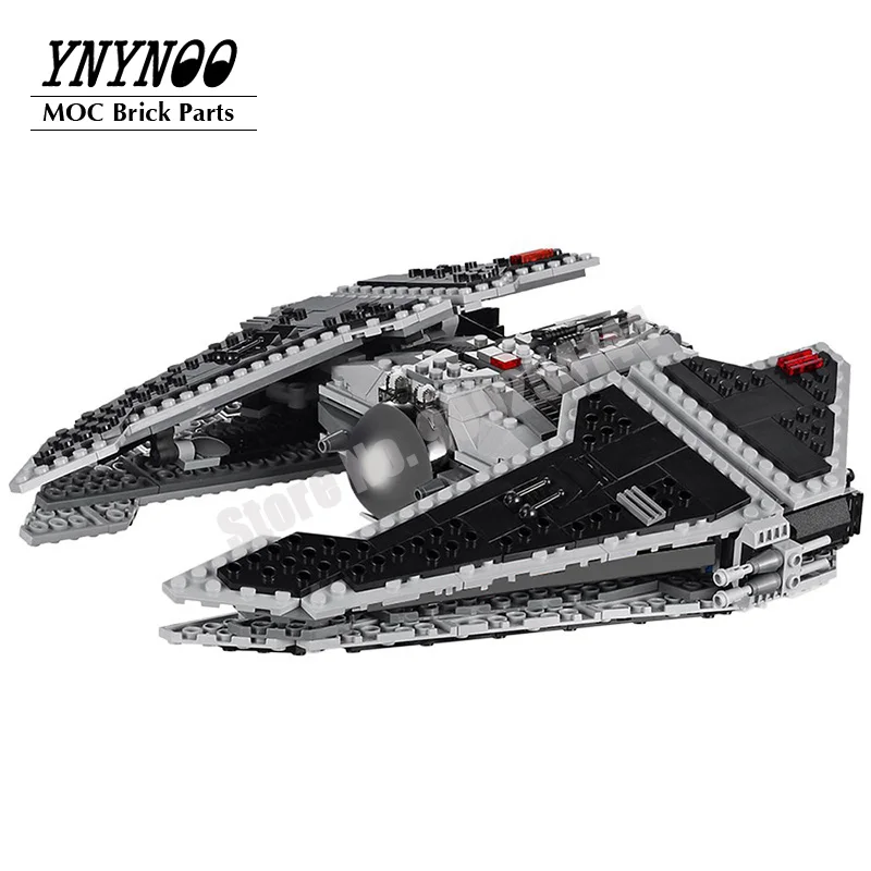 Новая &quotЗвездные войны MOC 7749 перехватчик Звездного разрушителя Ace галстук