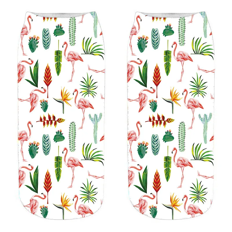 Носки мужские/женские с 3D принтом милые смешные короткие хлопковые носки унисекс