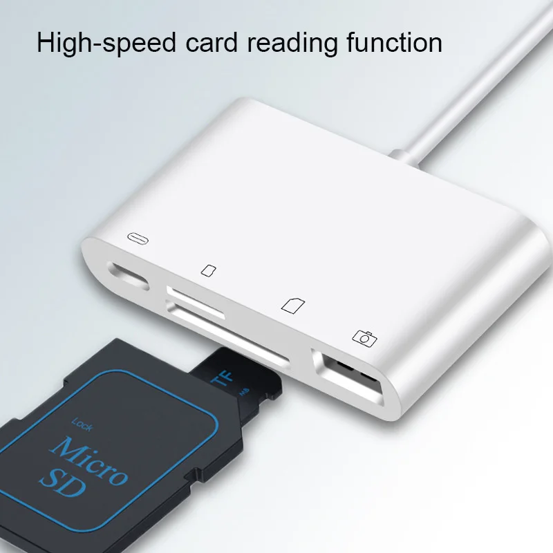 Мультиадаптер Type-C для зарядки PD usb-разъем SD TF CF картридер ноутбука HUAWEI Xiaomi кабель