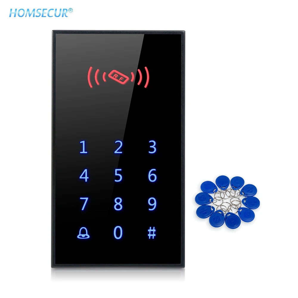 HOMSECUR дверной RFID считыватель приближения клавиатура контроля доступа с 10 ID