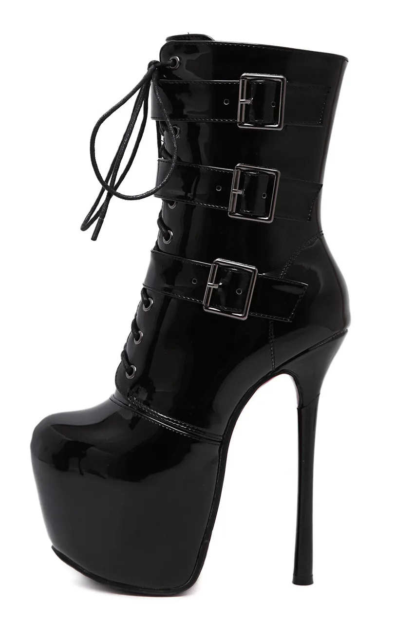 

High heel Short Boots 2019 heel Waterproof Woman Boots