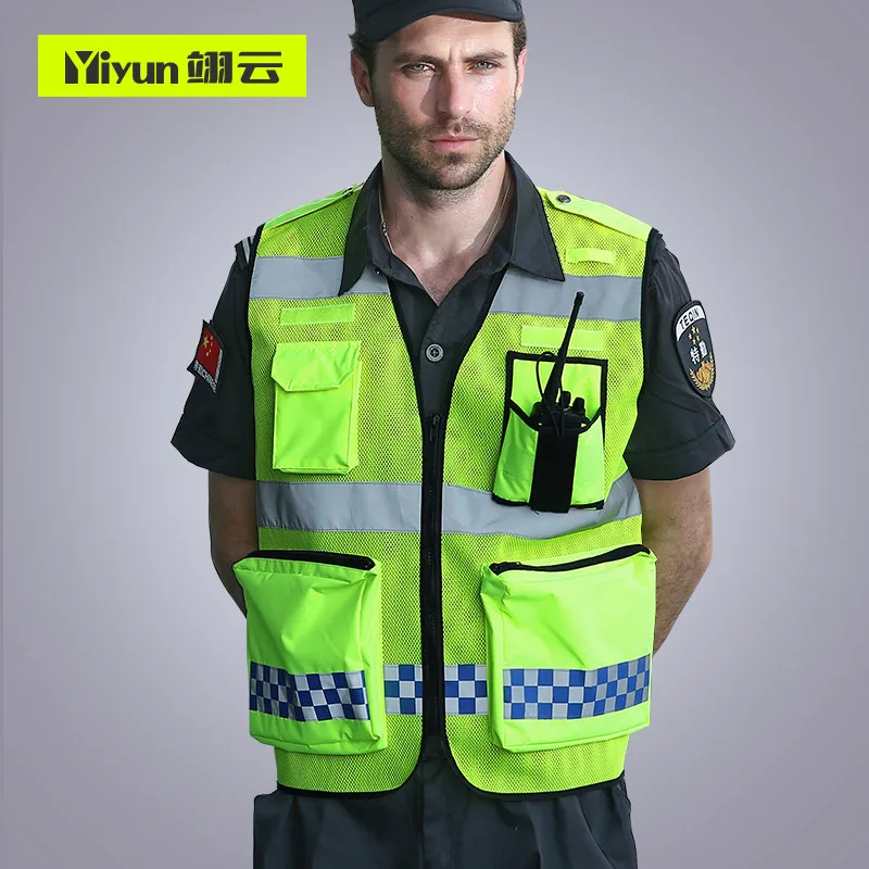 Мотоциклетная куртка светоотражающий жилет предупреждение о дорожном движении