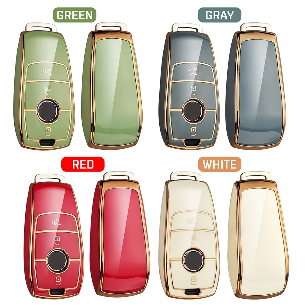

Smart Car Key Case Soft TPU Remote Car Key Fob Case Cover For Mercedes Benz A C E S G Class GLC CLE CLA W177 W205 W213 W222 X167