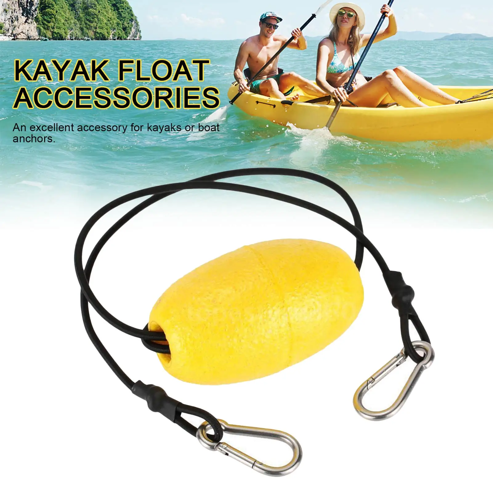 

Kayak Float Elastic Rope Spring Clasp Kayak Canoe Accessories
