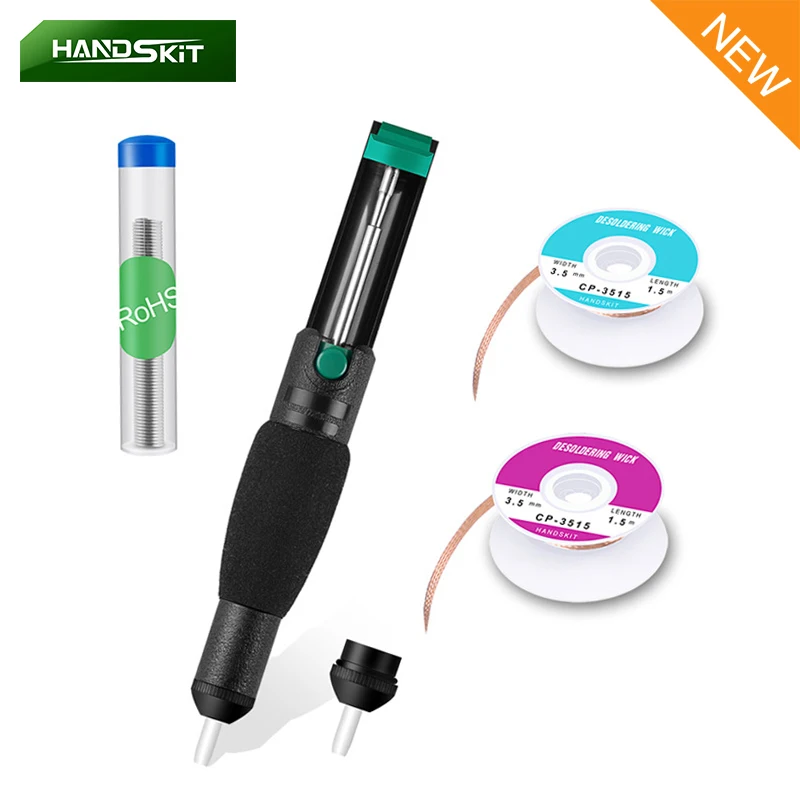 Пластиковый отсос для пайки Вакуумный паяльник олова пистолет отпайки ручка