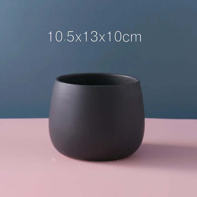 Современный керамический цветочный горшок гальванизированный золотой