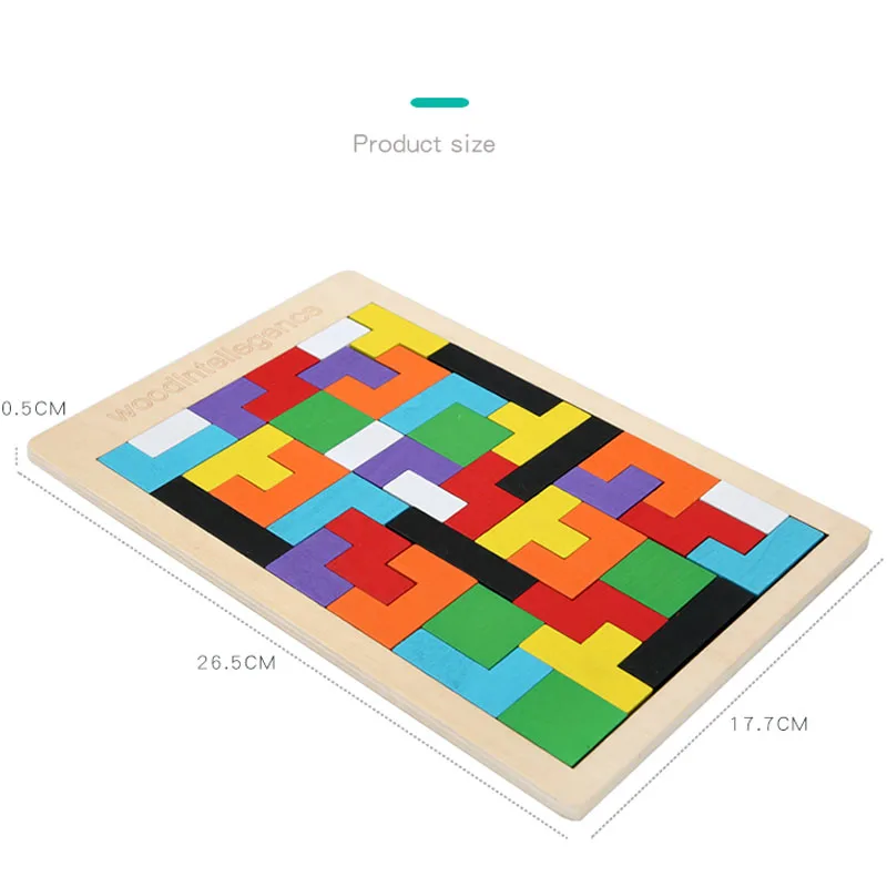 Деревянная игрушка пазл красочные 3D математические игрушки игра для детей