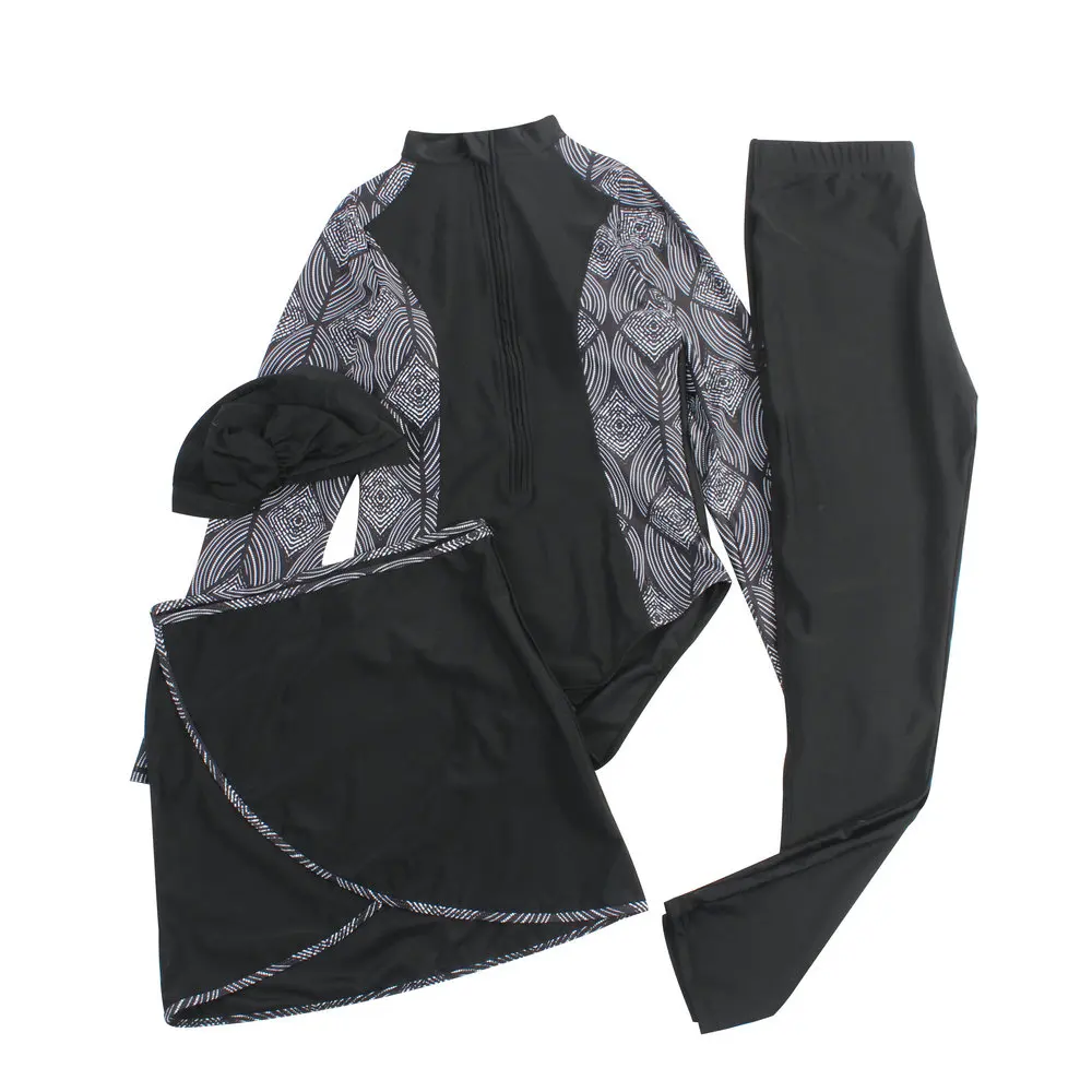 Купальный костюм с полным покрытием мусульманский купальный ming скромная