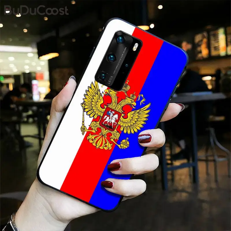 

Russia Flag national emblem Phone Case for Huawei P20 P30 P20Pro P20Lite P30Lite P10 P Smart plus P10Lite P40 Pro P40 lite