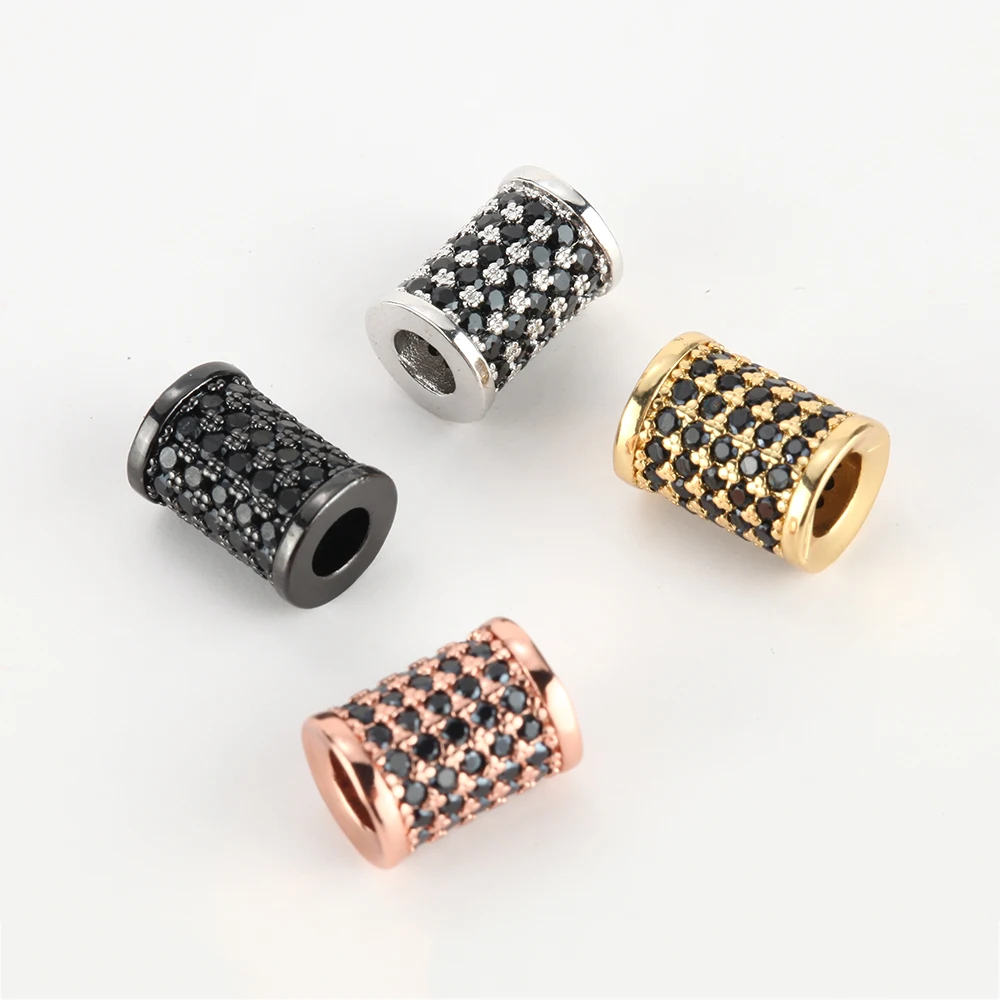 Разделительные бусины для изготовления ювелирных изделий золотые трубки