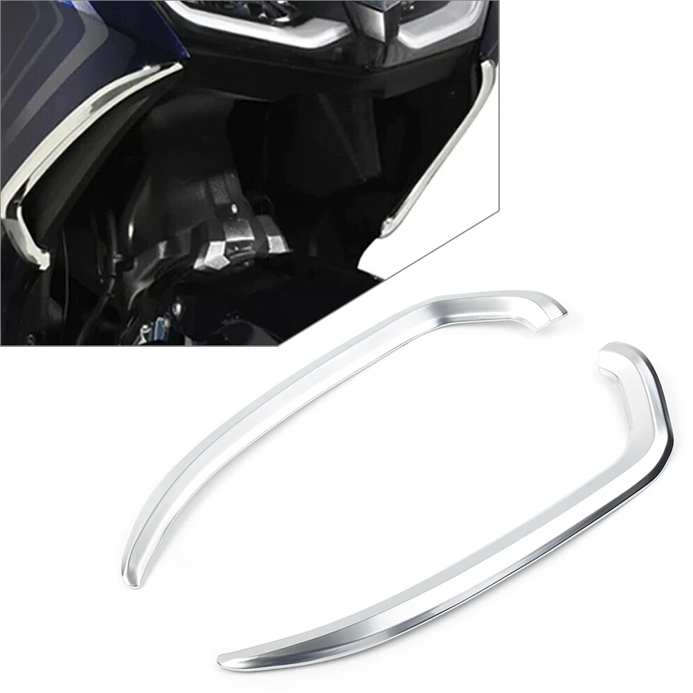 

2x Motorcycle Vertical Vent Trim Ornament For Honda Goldwing GL 1800 Gold Wing GL1800 2018 2019 2020 2021 Chrome ABS