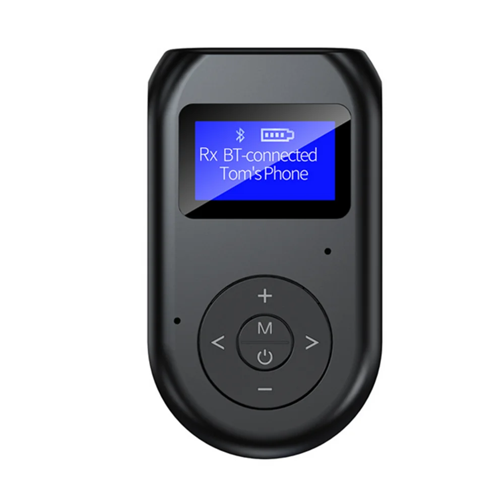 

Bluetooth Distance 3 in1 Hands-Free Bluetooth 5.0 Transmitter Receiver Wireless Audio 3.5mm Adapter With Display