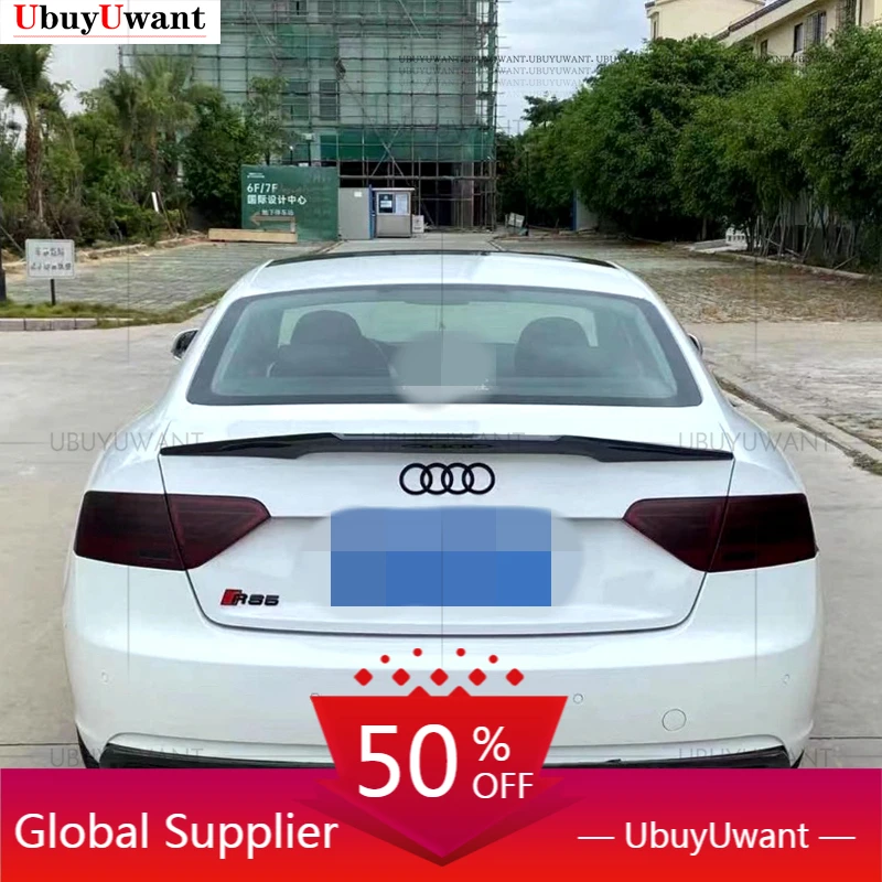 

Для AUDI A5 B8 2008-2016 Sportback Coupe 2-дверный задний спойлер из углеродного волокна задний спойлер багажник крыло багажника автомобильные аксессуары