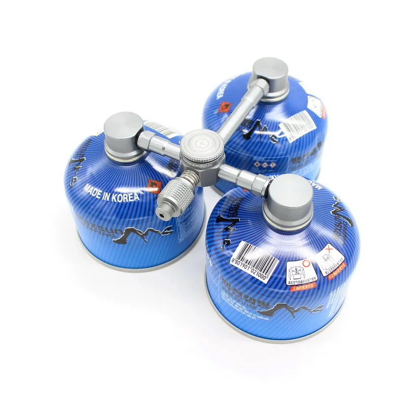 Алюминиевый сплав Открытый Кемпинг переключатель инструмент от 3 до 2 газовая