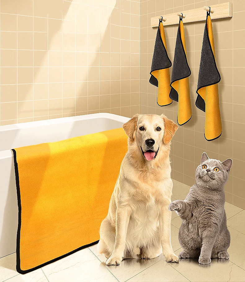 HOOPET Pet собака кошка волокно банное полотенце быстросохнущее полотенце для мытья волос s супер большие поставки