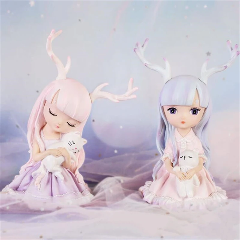 

New product hot sale antlers girl girl heart dream decoration creative gift home decoration birthday gift