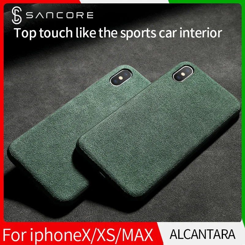 Чехол для телефона SanCore iPhone X XS Max чехол с логотипом на заказ алькантара из ТПУ в