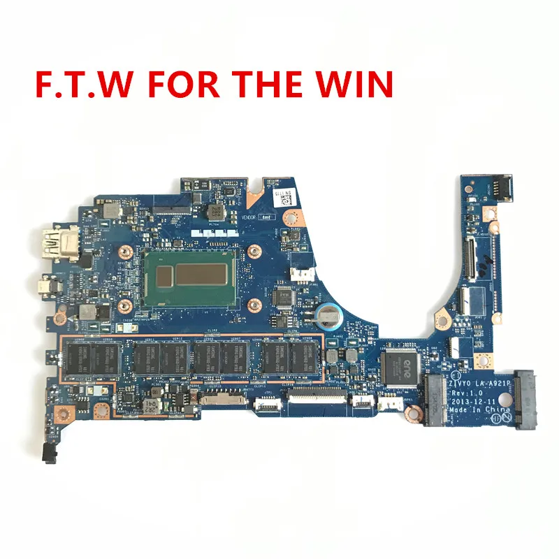 

FRU:90005926 SR16Z SR1EB ZIVY0 FOR Lenovo YOGA2 13 Laptop Motherboard I7-4500U/4510U 8GB RAM LA-A921P 100% Tested working
