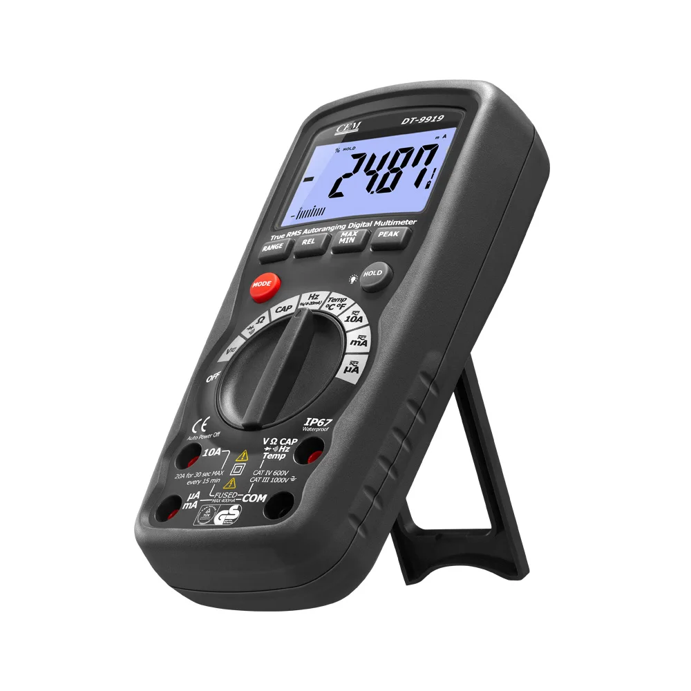 DT-9919 40000 отсчетов Профессиональный Промышленный Цифровой мультиметр True RMS 4-20 мА |