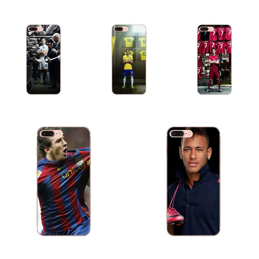 Спортивные звезды для Apple iPhone 4 5 5C 6 6S 7 8 Plus X XS Max XR мягкие защитные очки футбола |