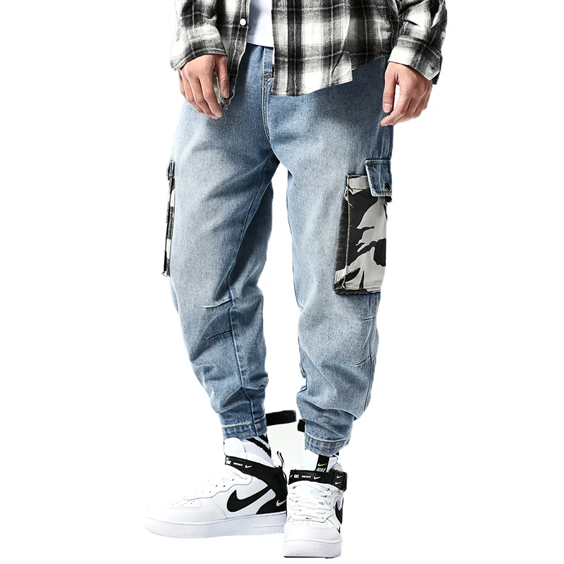 Мужские джинсовые брюки шаровары FAVOCENT Новинка осени 2019 Модные Винтажные