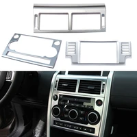 wooeight 1pc abs silver dashboard central console ac air vent cover trim fit for land rover discovery sport 2015 2016 2017 2019