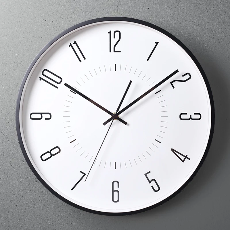Nordic Silent Digital Wall Clock Modern Design White Simple Kitchen Living Room Minimalist Reloj De Pared Watch | Дом и сад