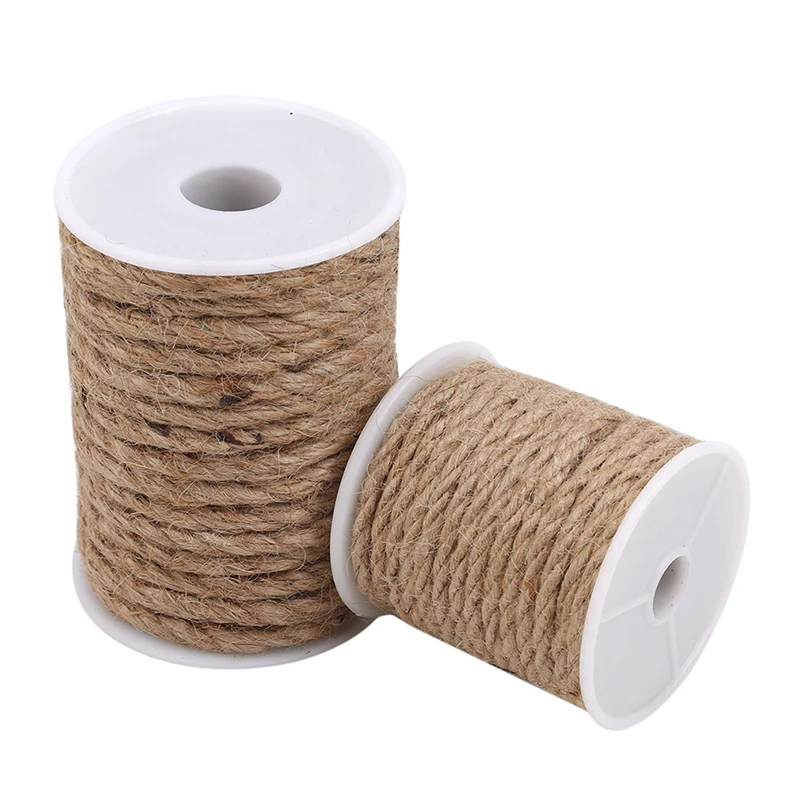 Premium Natural Sisal Rope For Pet Cat Tree Scratching Post Toy Climbing Frame Weaving Cats Making Desk Legs Binding | Дом и сад