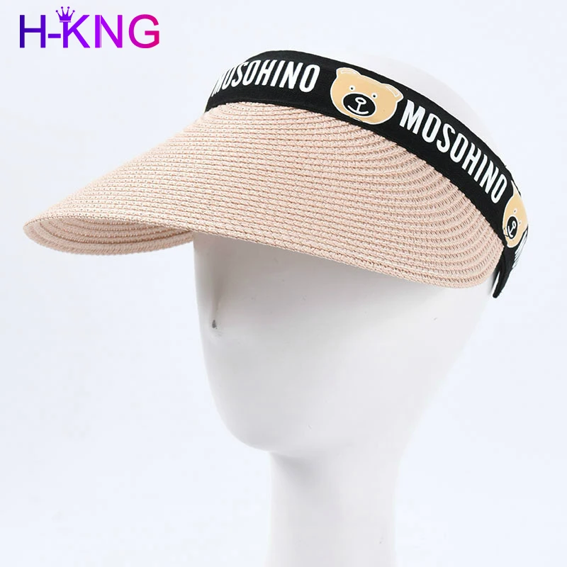 

Шляпа от солнца Женская, летняя, Корейская версия, рисунок с милым медведем