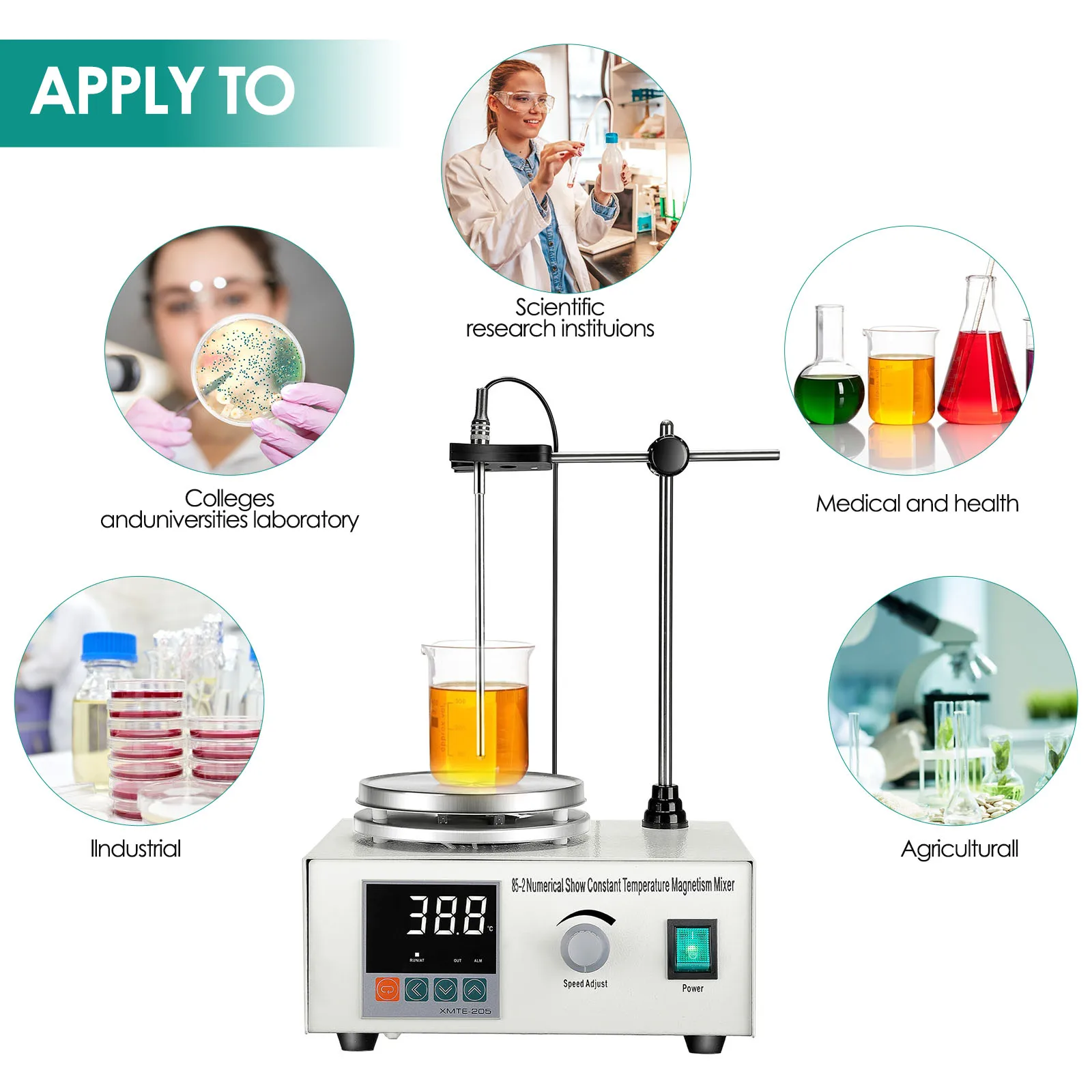 85-2 Миксер с нагревательной пластиной магнитная мешалка цифровой дисплей
