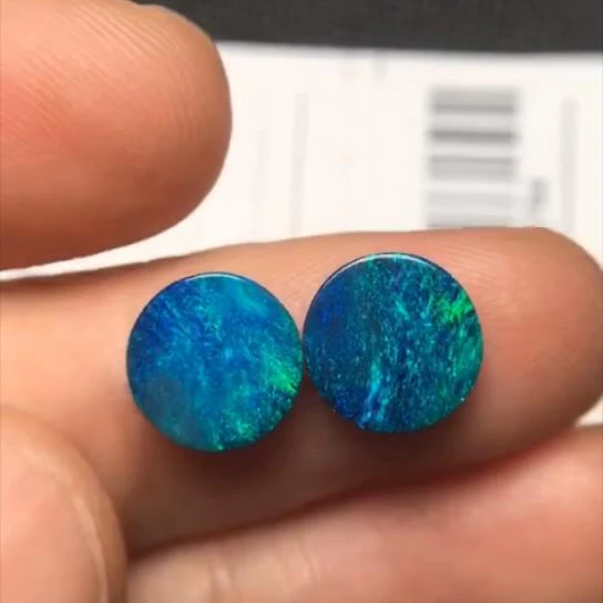 A1223 Австралийское производство 3.640ct натуральные двухслойные опалы свободные