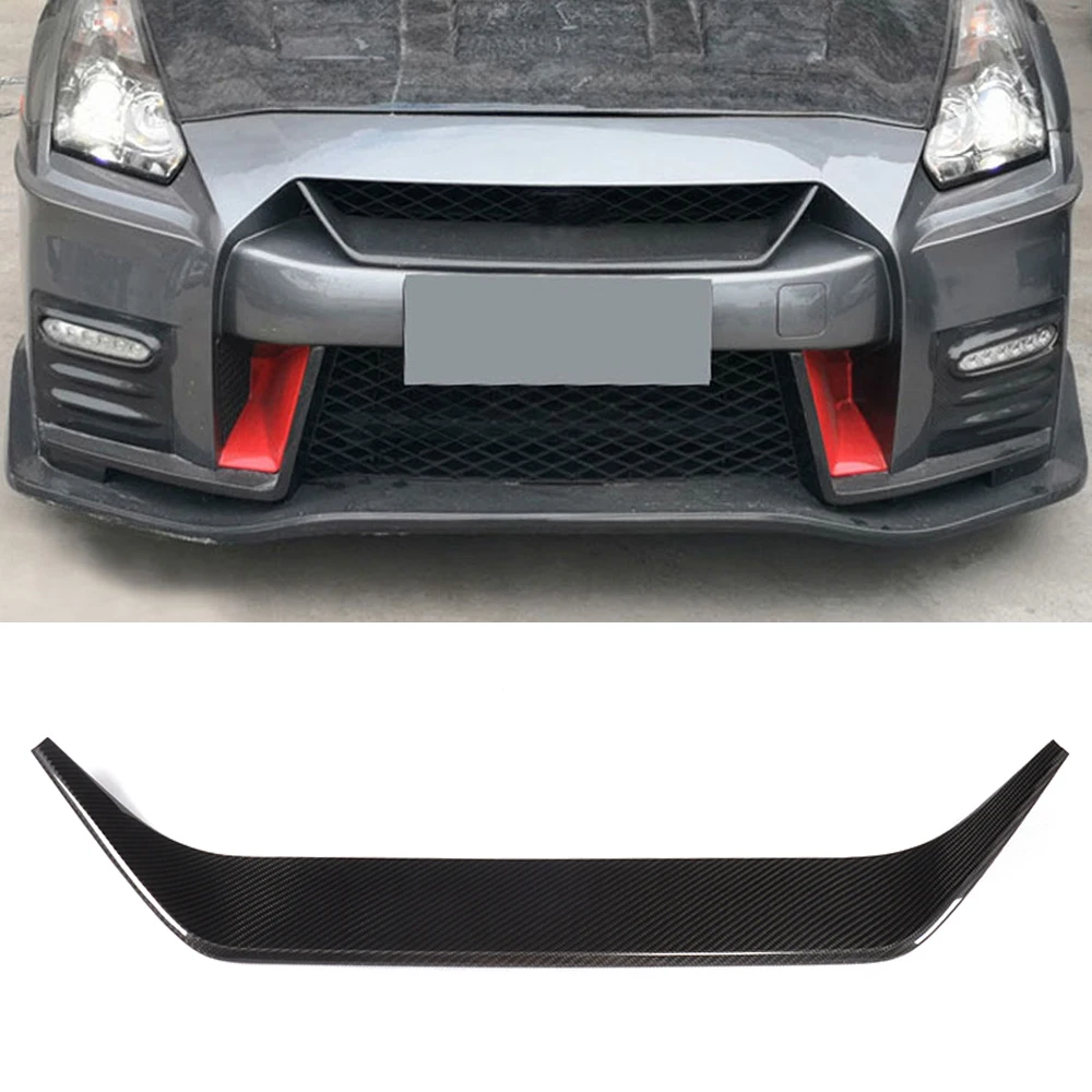 Для Nissan R35 GTR 2017-2019 углеродное волокно Передняя решетка гриль сетка отделка