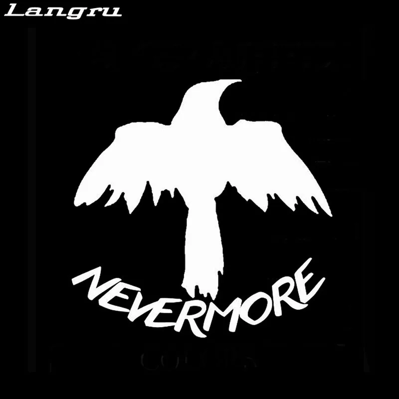Персонализированная виниловая наклейка с вороном Nevermore украшение для мотоцикла