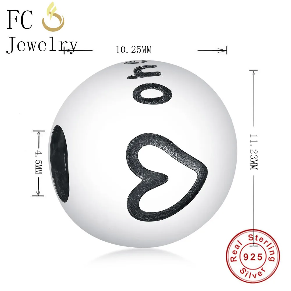 FC ювелирные изделия подходят оригинальный бренд браслет Pulsera 925 Стерлинговое