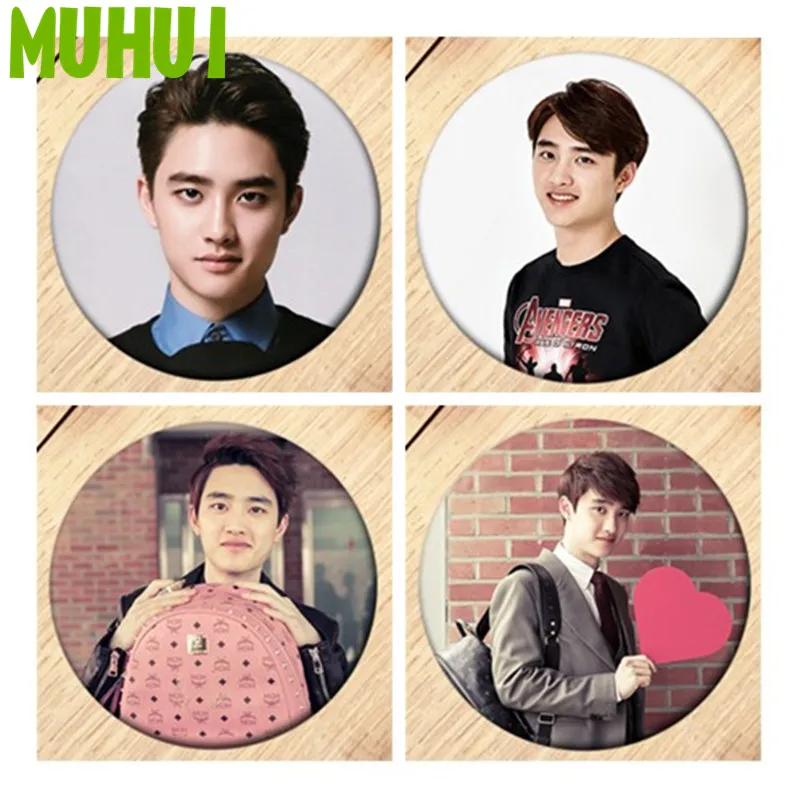 Бесплатная доставка брошь Kpop EXO DO булавка Значки для девушек украшения одежды