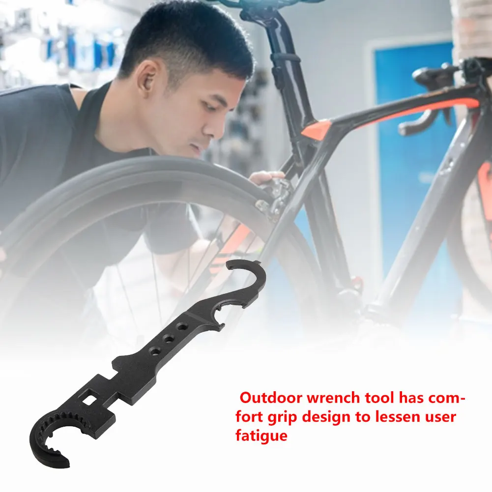 

Multifunction Wrench Bicycle Combo Repair Sports Tool Spanner Nut Black Bicycle Chain Wear Checker Indicator Repair Tool