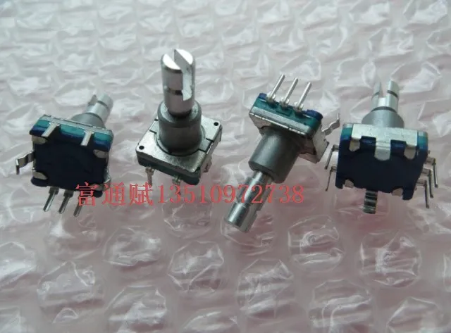 2 шт. = импортный роторный импульсный кодировщик переключатель EC11 30 15 импульсов с