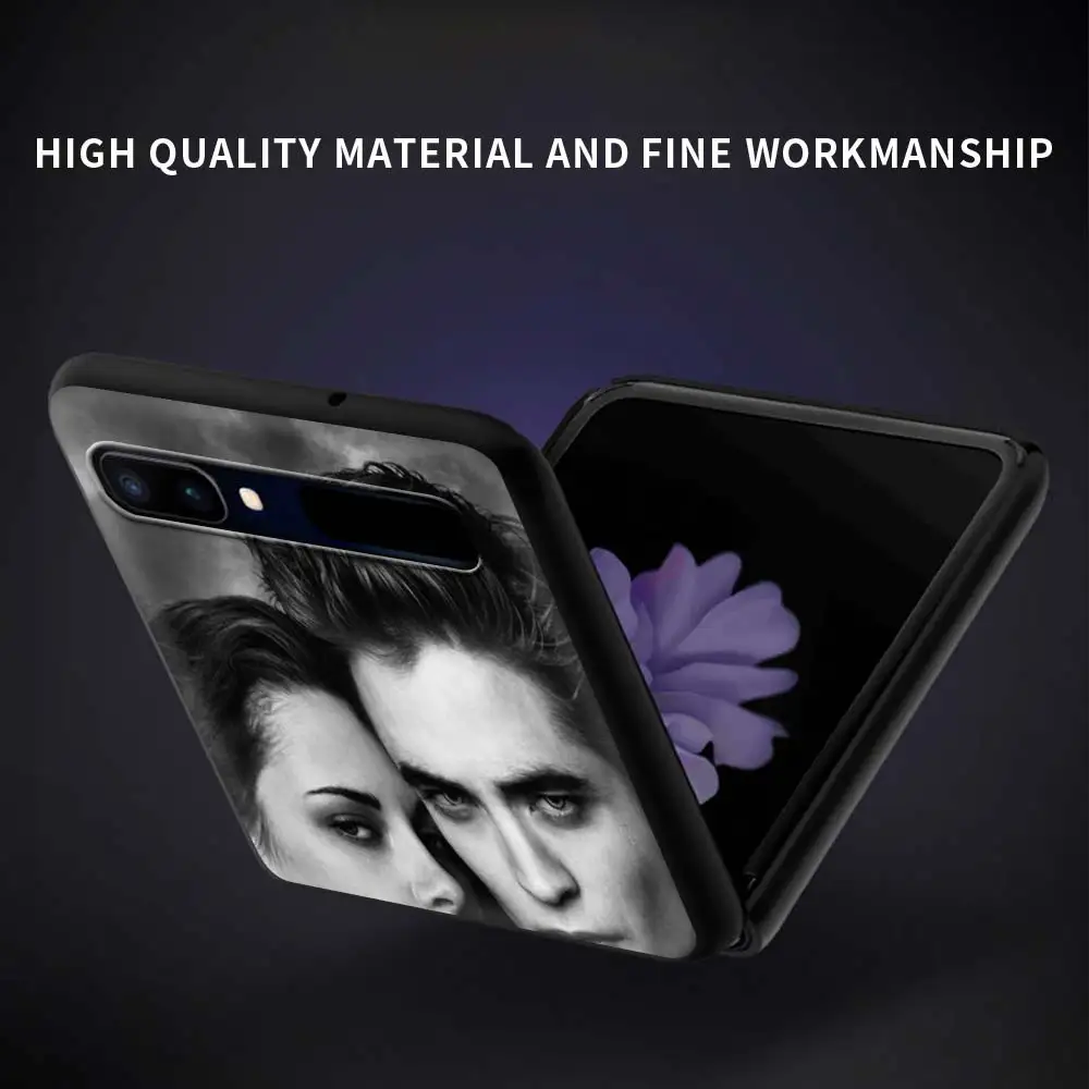 

Phone Case For Samsung Galaxy Z Flip Fold Hard PC Cover For Galaxy ZFlip 5G Mobile Bag Shell TV Twilight Isabella Edward Cullen