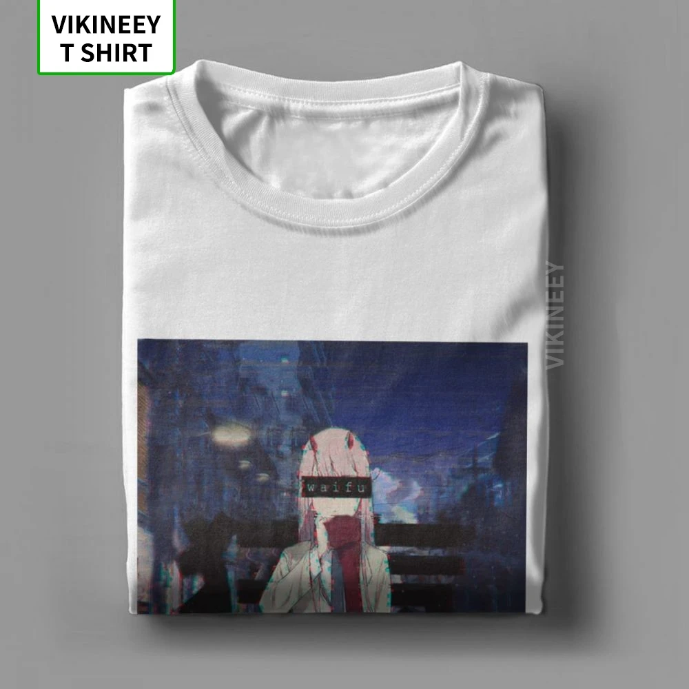 Дорогой в Фране футболка Zero Two Аниме Манга 02 Kawaii Новинка мужские топы с коротким