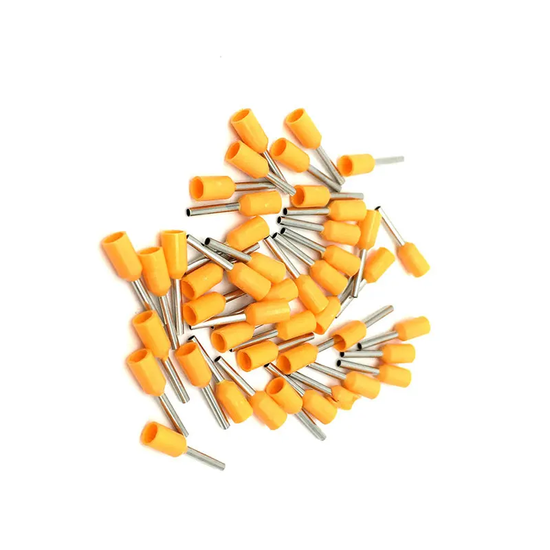 VE Type Tubular Pre Insulated Terminal Cold Pressing Red Copper 0508 7508 1008 1508 2508 4009 6012 10-12 Pin |