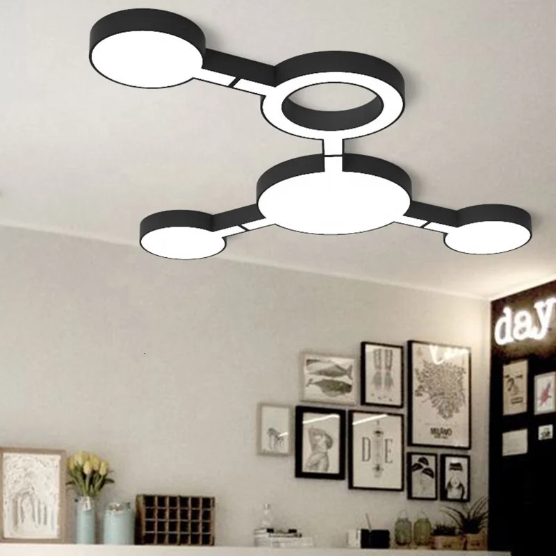 Luxury Nordic Design Ceiling Lights Modern Led Lamp For Living Room Bedroom Office Acrylic Home Lighting scandinavian | Лампы и